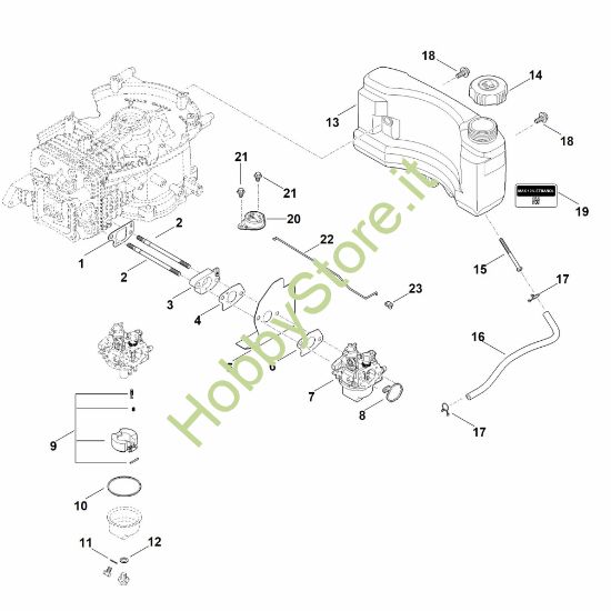 Picture of G - Sistema di alimentazione carburante EVC 1000.0 (EVC1000-0001)